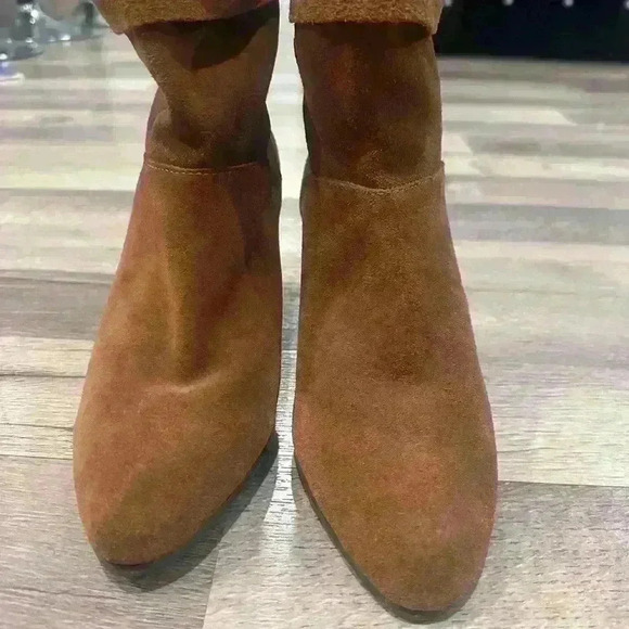 Markon Suede heel boots Leather upper balance man made material. Slightly worn - Picture 2 of 5